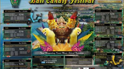 Menjelang Lomba Prestisius Bali Canary Festival 2024: Peserta dari Luar Bali Antusias Mendaftar